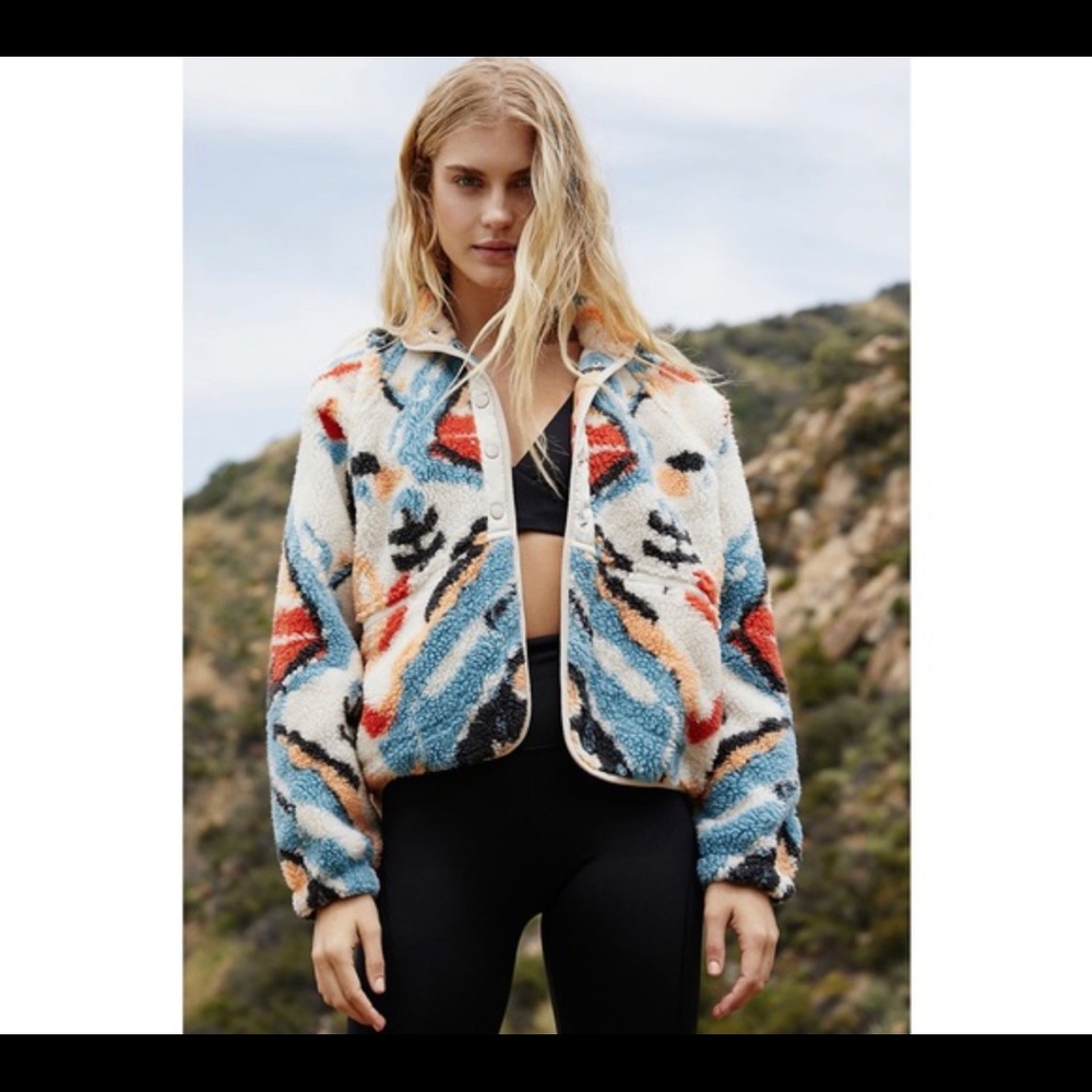 Free People Hit The Slopes Fleece Jacket